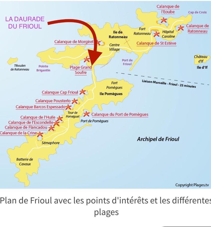 Appartement La Daurade du FRIOUL - Marseille - Frioul Extérieur photo